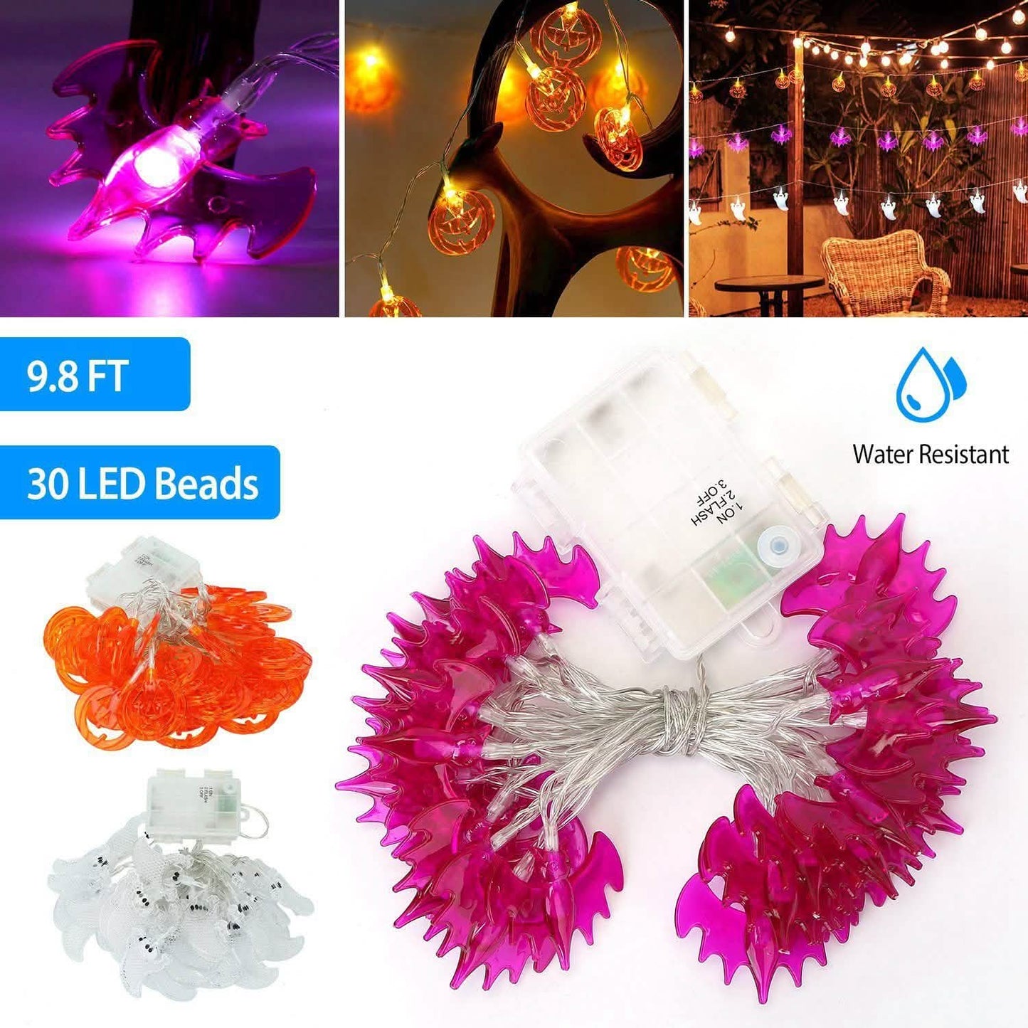 Halloween 30er LED Lichterkette