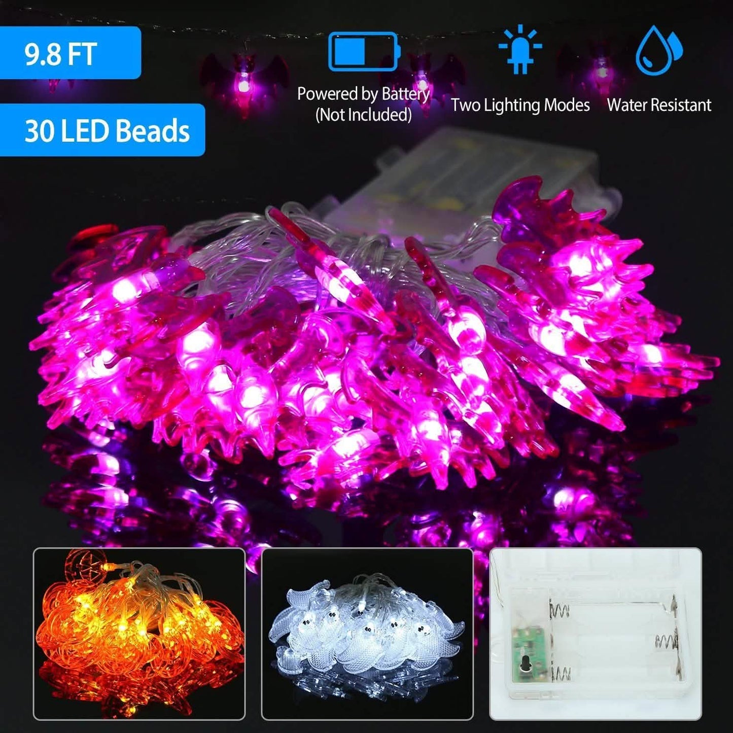 Halloween 30er LED Lichterkette