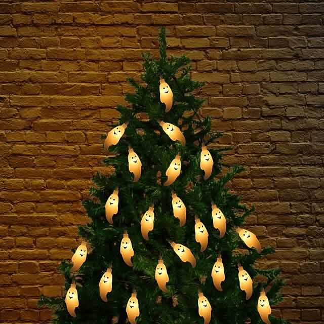Halloween Niedliche Geist LED Lichterkette Polsterleuchten