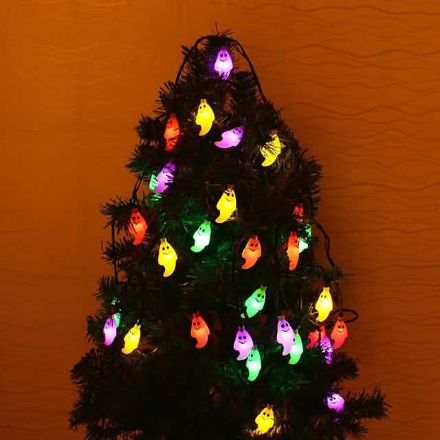 Halloween Niedliche Geist LED Lichterkette Polsterleuchten