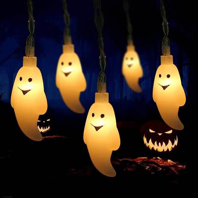 Halloween Niedliche Geist LED Lichterkette Polsterleuchten