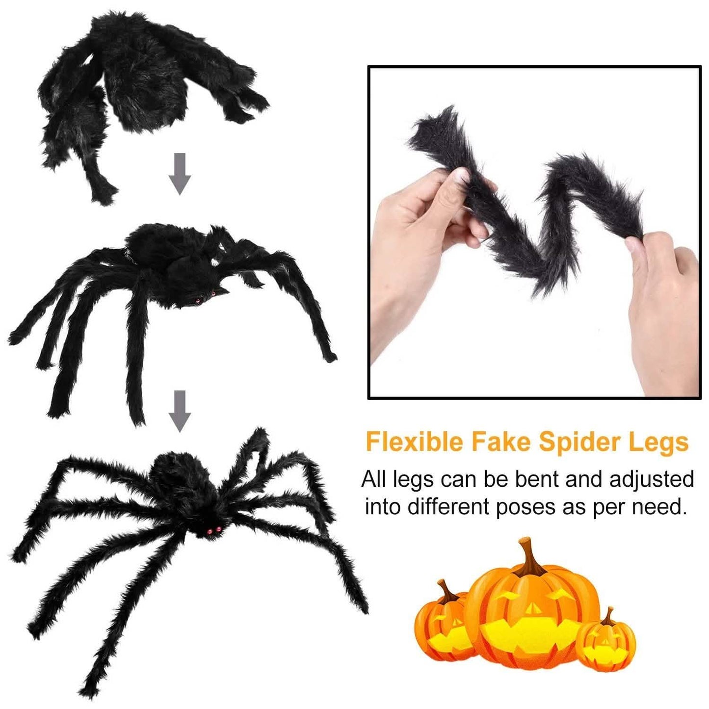 Halloween Dekorationen Spinnen Outdoor Stretch Spinnennetz