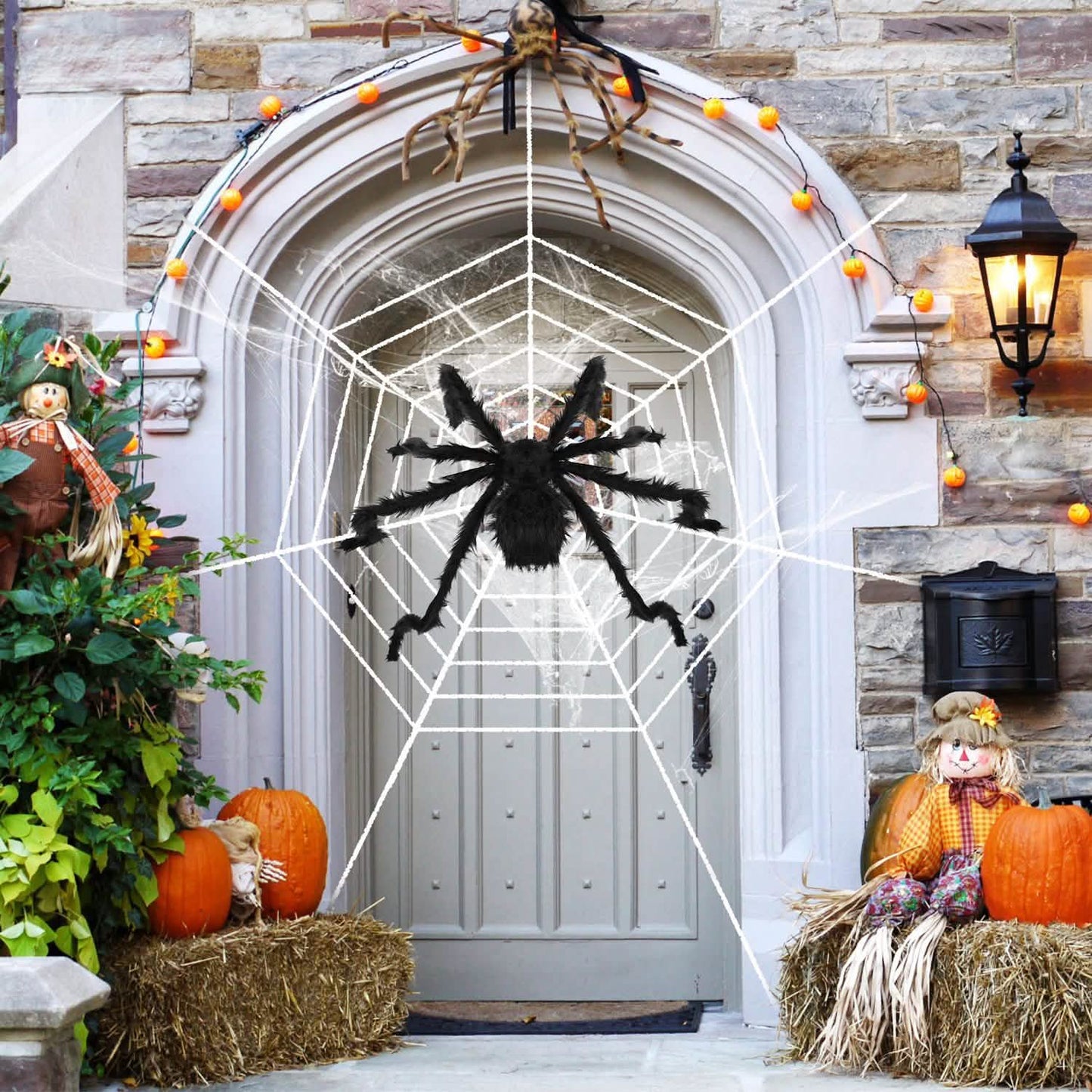 Halloween Dekorationen Spinnen Outdoor Stretch Spinnennetz