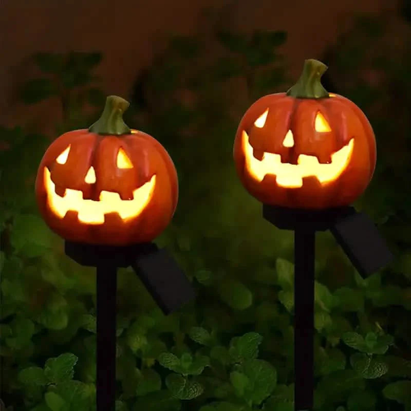 Halloween Solar-Kürbislaterne