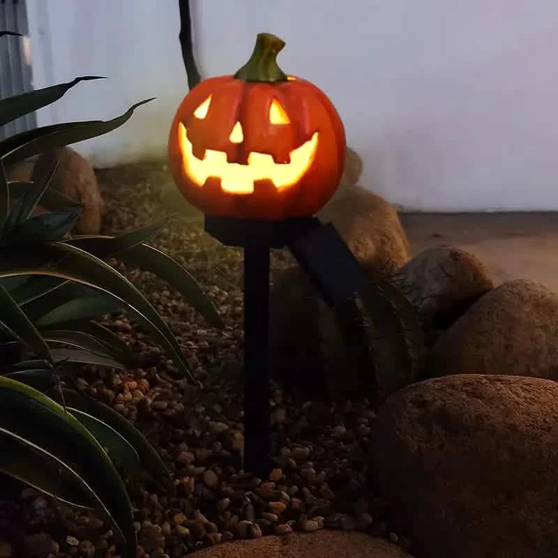 Halloween Solar-Kürbislaterne
