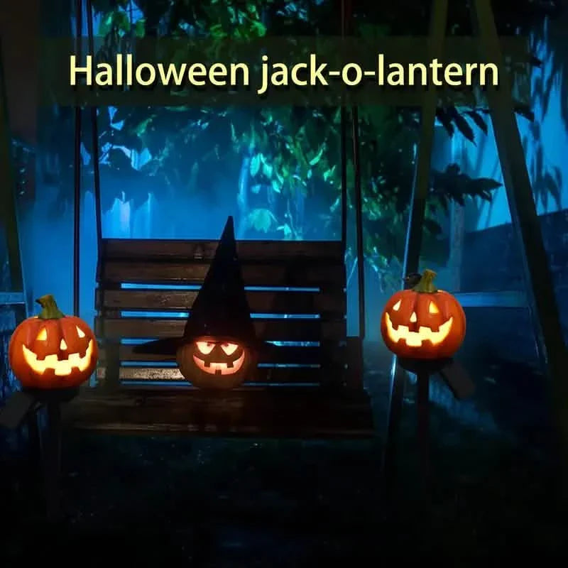 Halloween Solar-Kürbislaterne