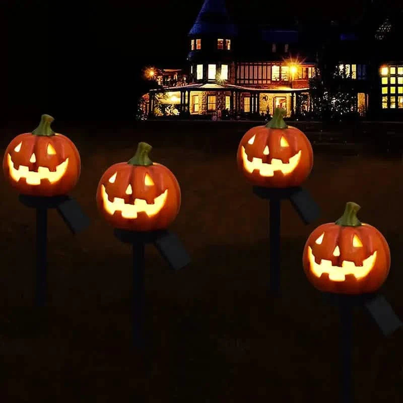Halloween Solar-Kürbislaterne
