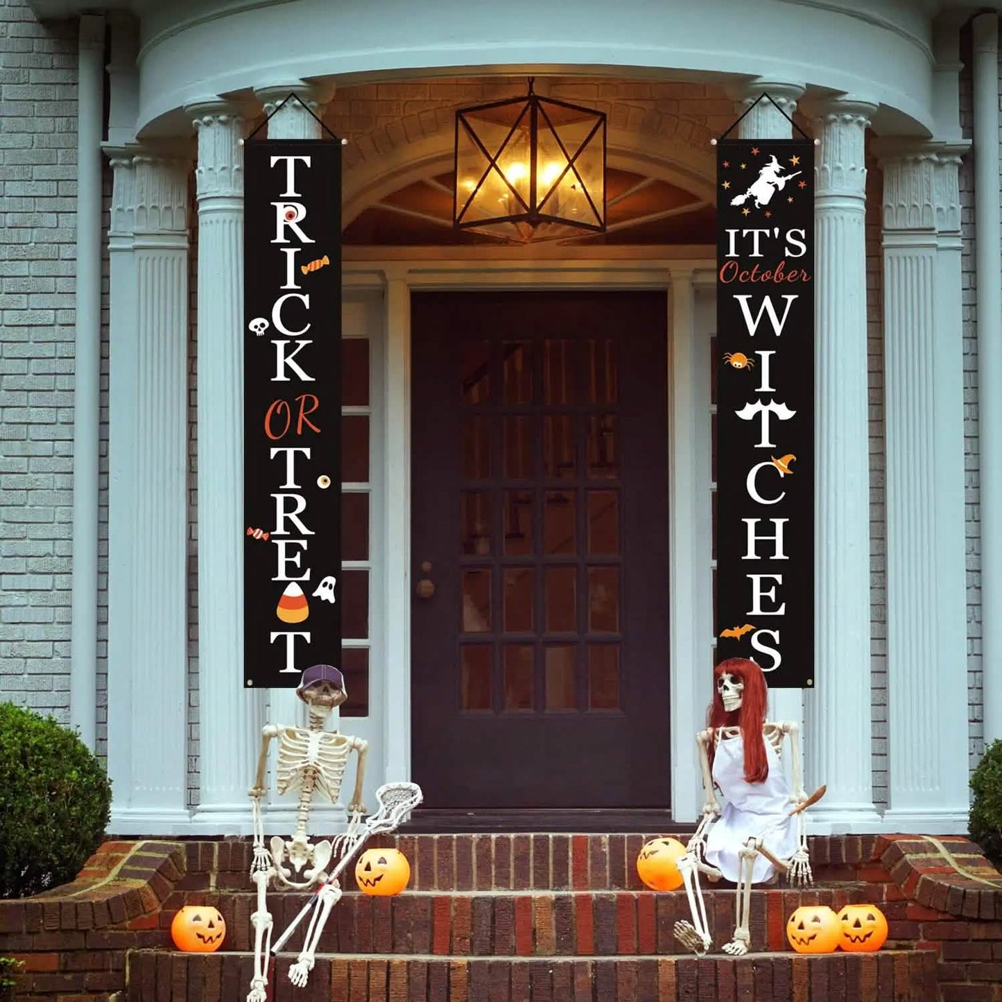 Halloween Veranda Dekoration Oktober Hexe Veranda Banner Dekorationen