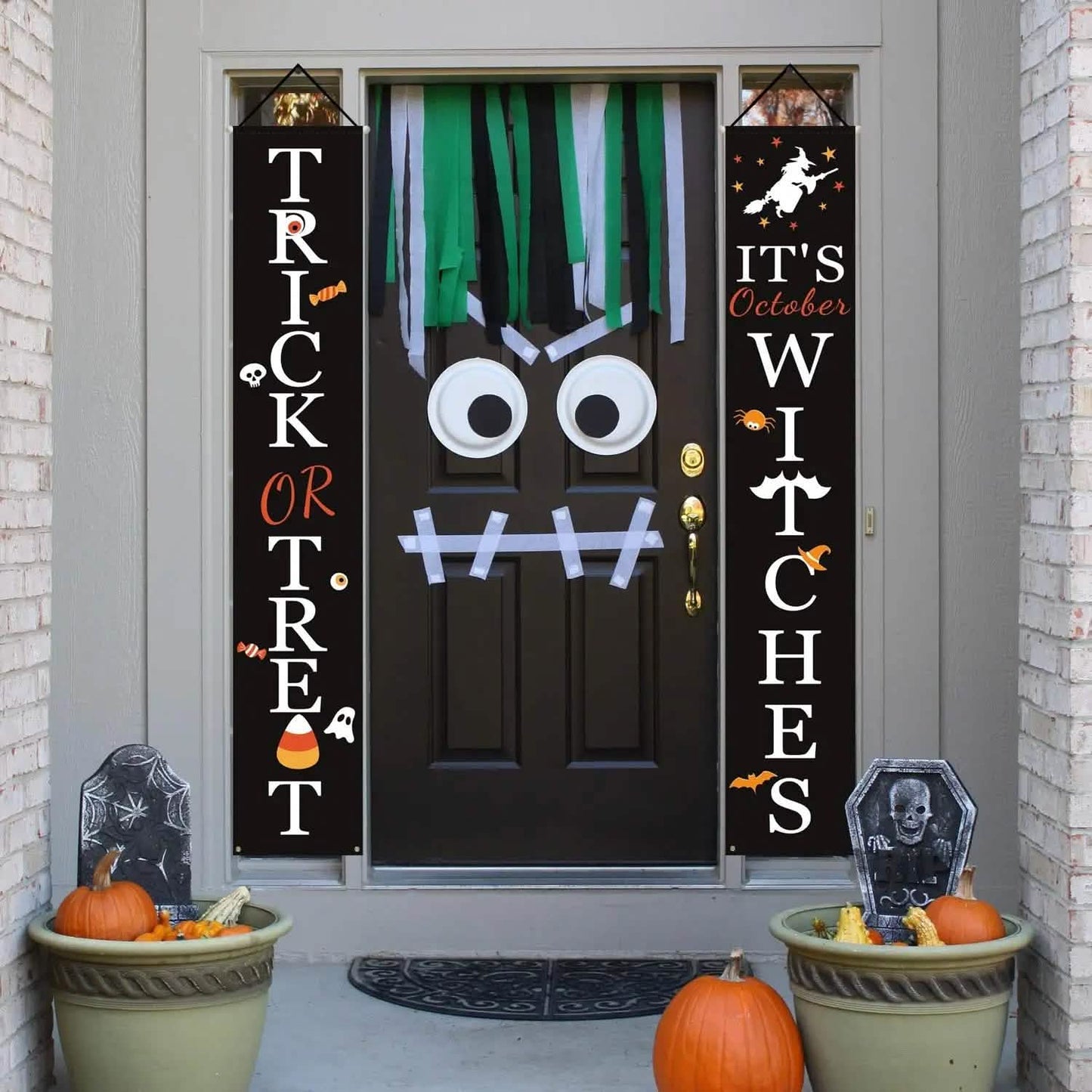 Halloween Veranda Dekoration Oktober Hexe Veranda Banner Dekorationen