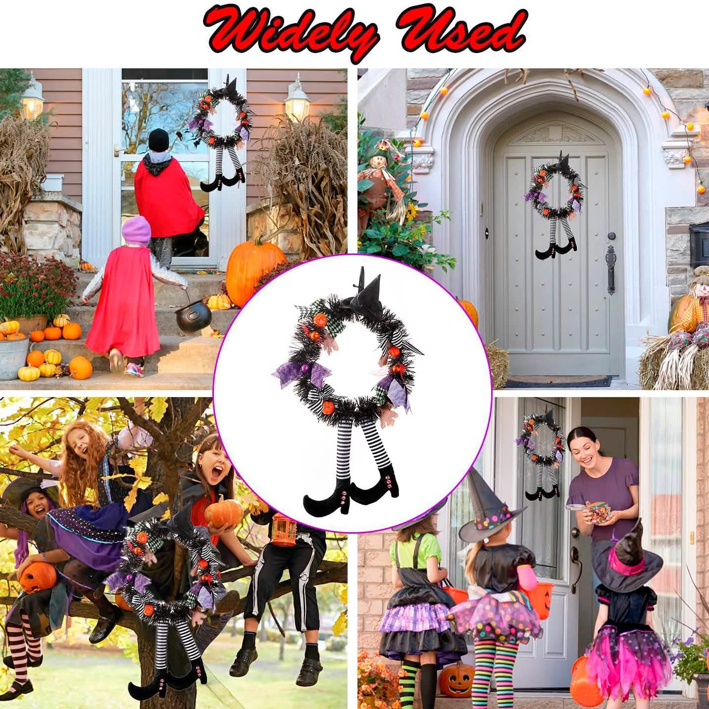 Halloween Hexenkranz Kürbis Dekorationen