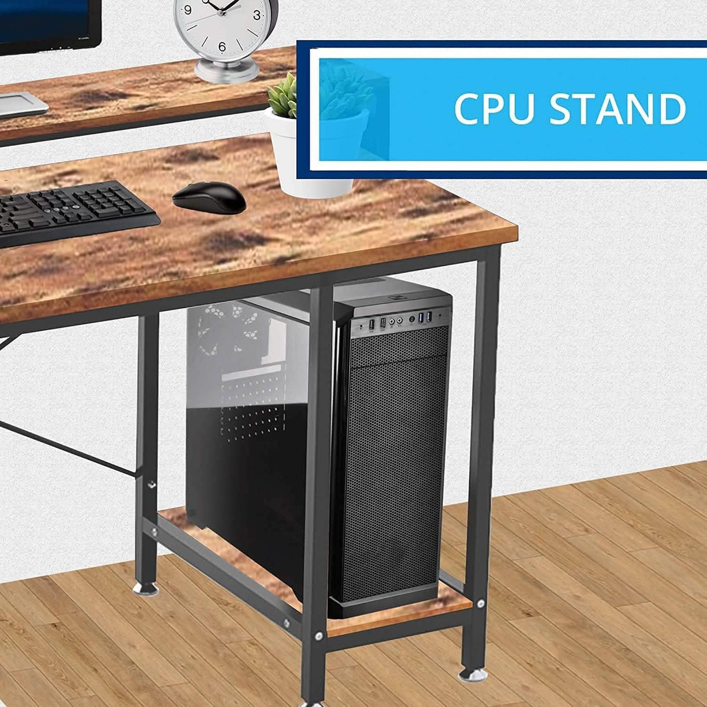 Halter 50-Zoll moderner Büroschreibtisch mit Stauraum