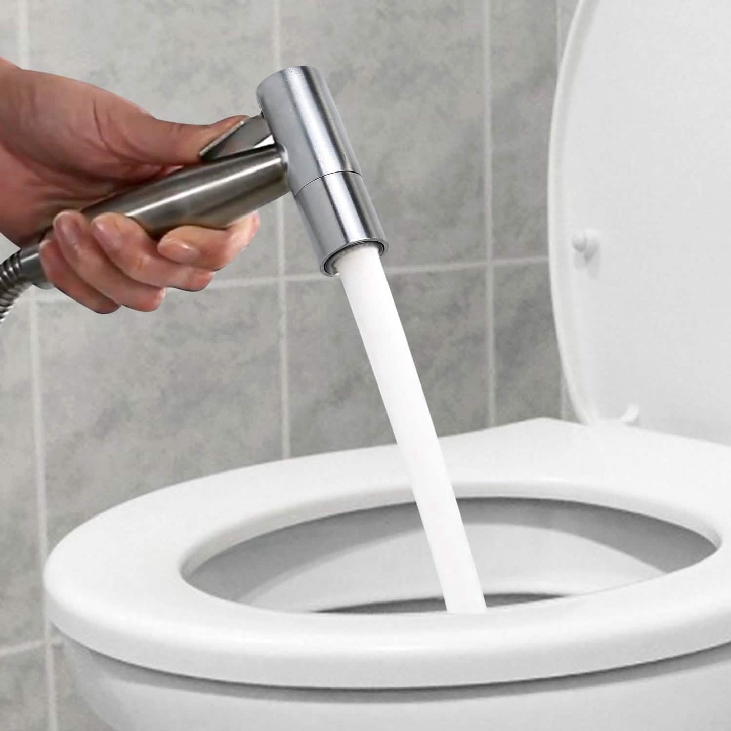 Handbrause für Bidet aus Edelstahl