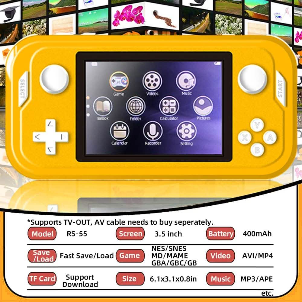 Handheld-Spielekonsole 3,5-Zoll-Mini-Retro-Gaming-Player
