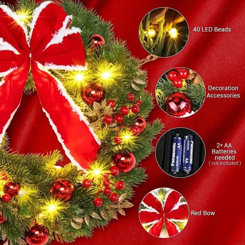Handgemachter Weihnachtskranzschmuck