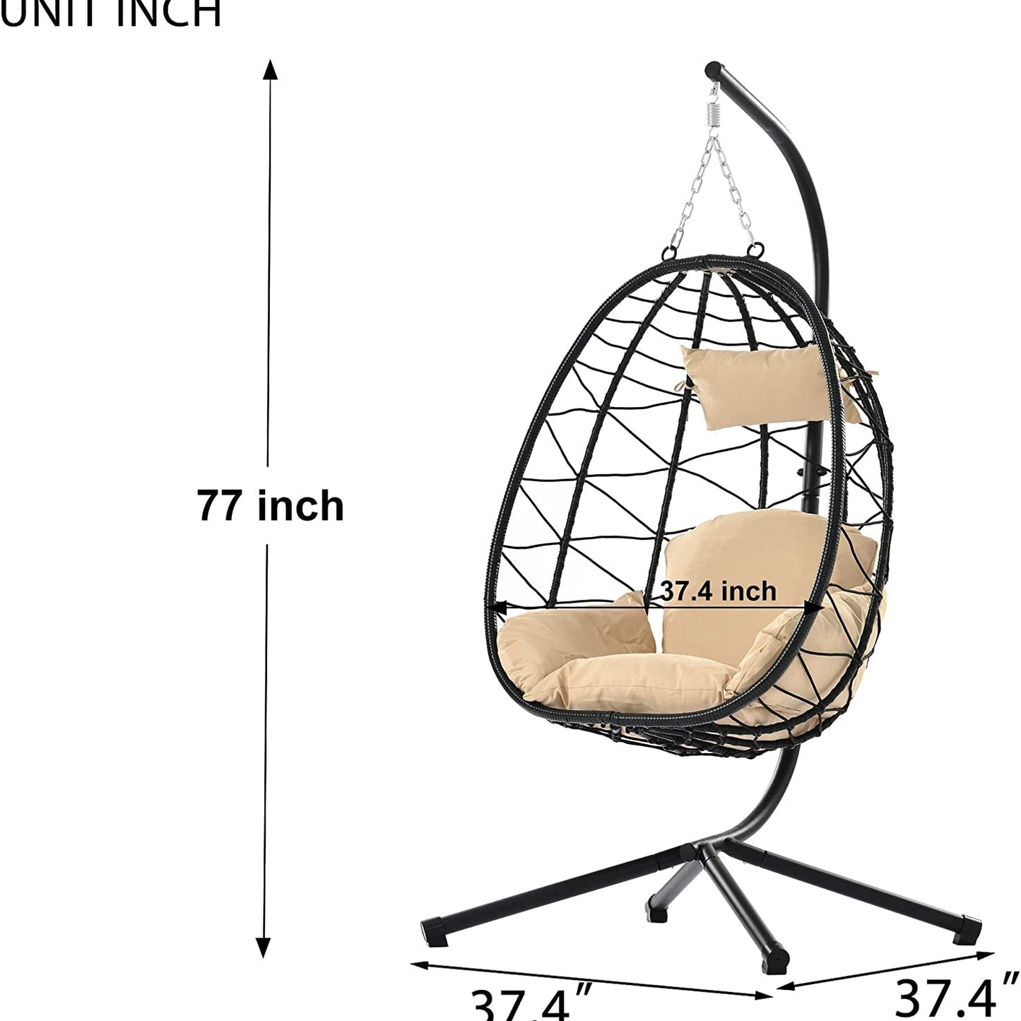 Hängesessel, Outdoor-Indoor-Schaukelstuhl
