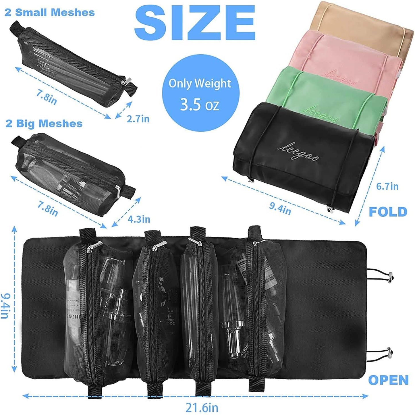 Hängende Roll-Up-Kosmetiktasche