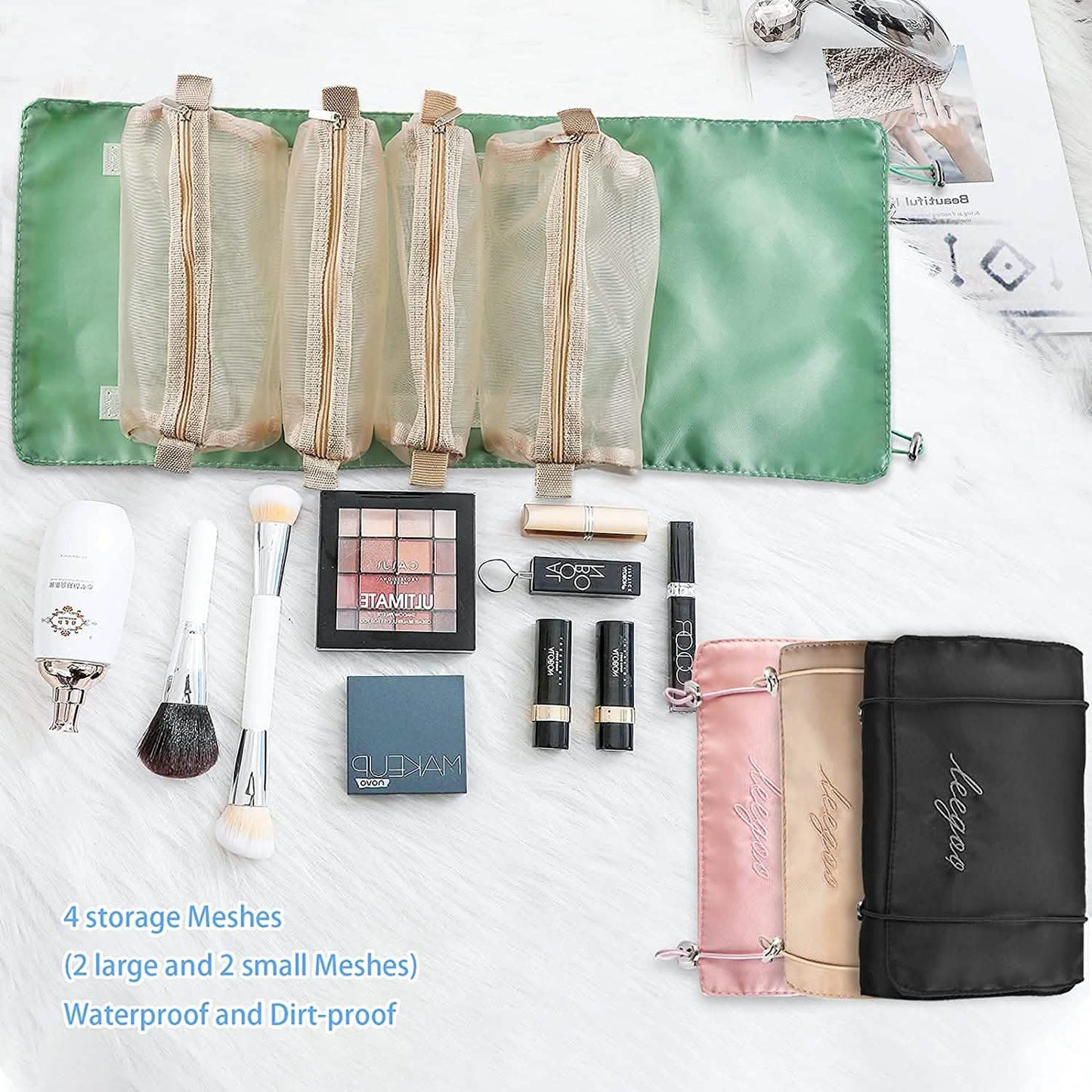 Hängende Roll-Up-Kosmetiktasche
