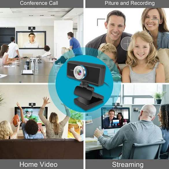 HD 1080P Desktop-PC-Videoanruf-Webcam mit Mikrofon