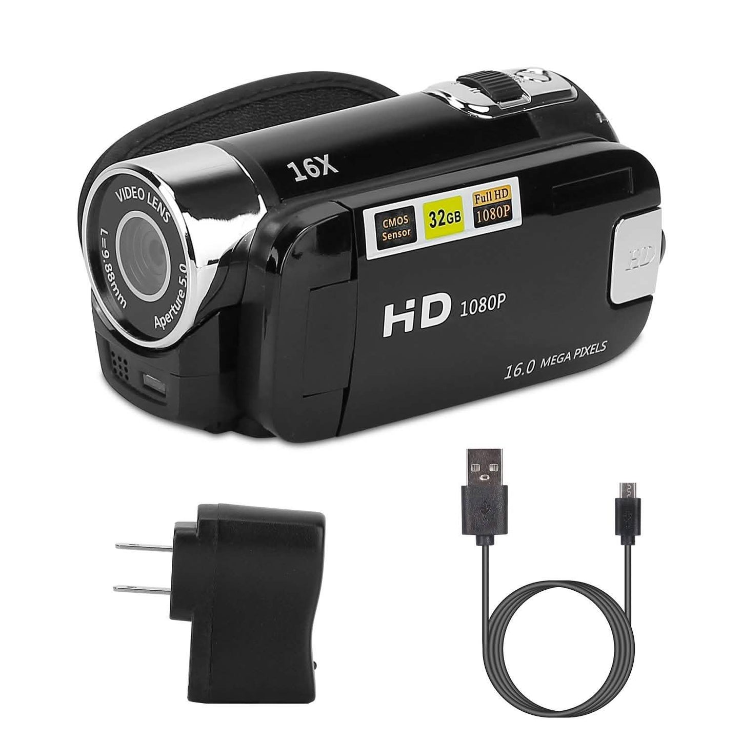HD 1080P Digitaler Videocamcorder 16-facher Zoom DV-Kamera