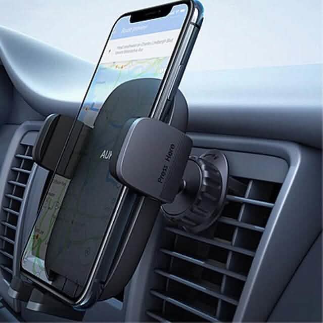 HD-C58 Auto-Telefonhalter mit stärkerem Lüftungsschlitz-Clip, Aura Black
