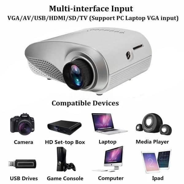 HD LED Beamer Mini 3D Heimkino