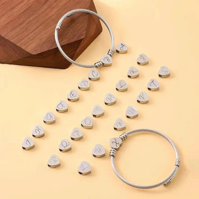 Herz Kabel Armband Hypoallergen und Verstellbar