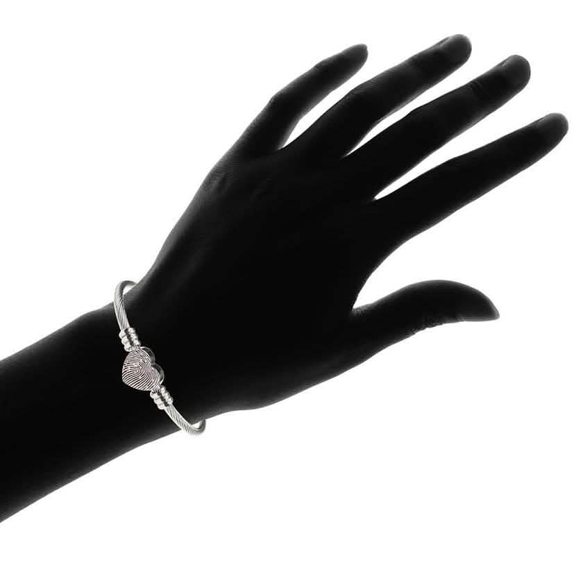 Herz Kabel Armband Hypoallergen und Verstellbar