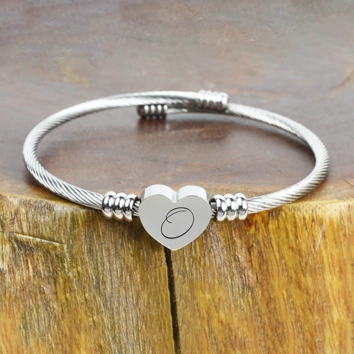 Herz Kabel Armband Hypoallergen und Verstellbar