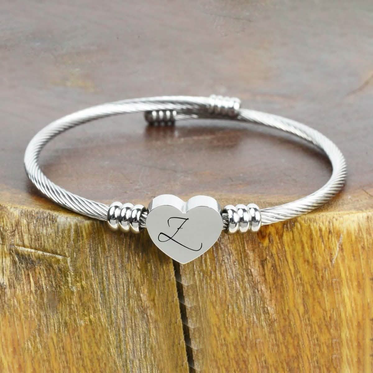 Herz Kabel Armband Hypoallergen und Verstellbar
