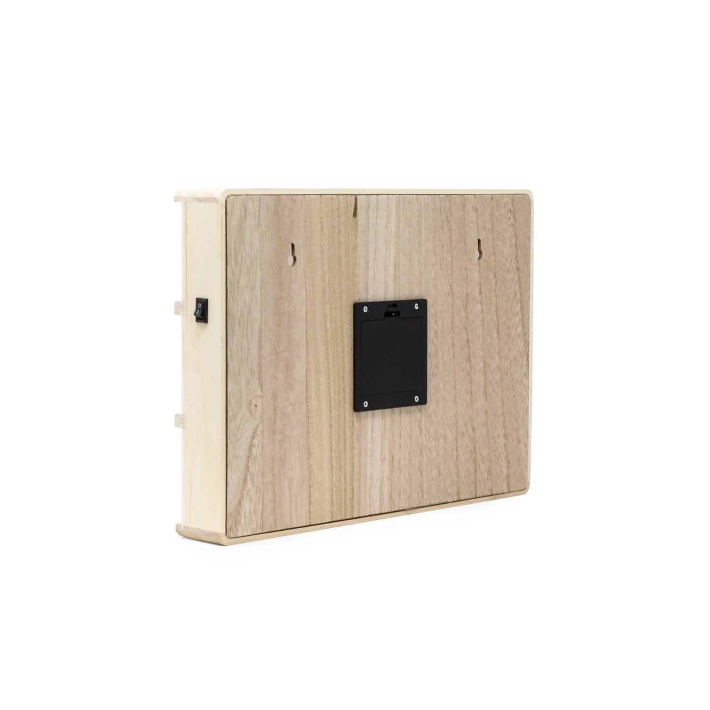 Hearth & Haven LED-Nachrichtenleuchtkasten aus Holz