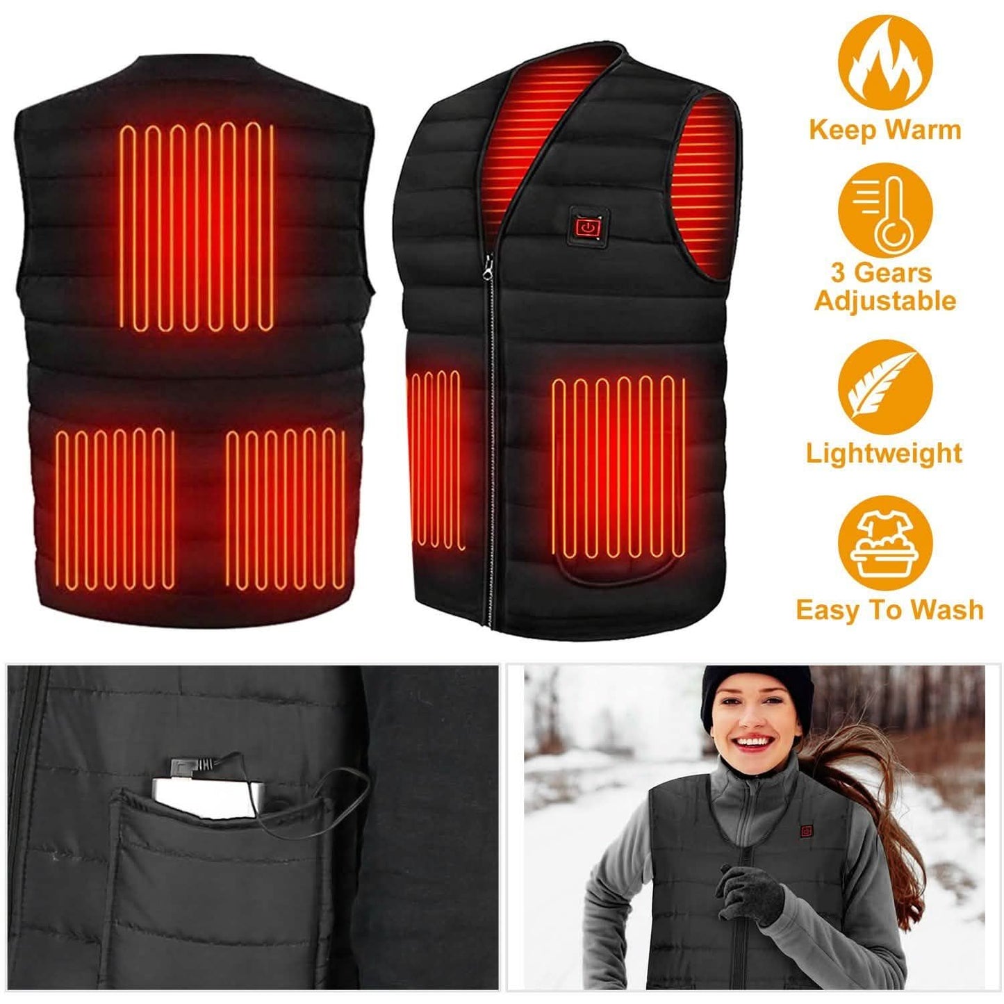 Heizjacke Weste