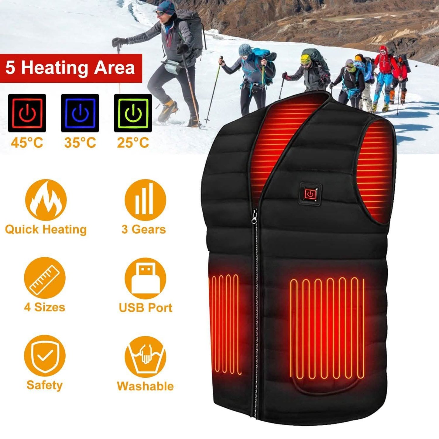 Heizjacke Weste