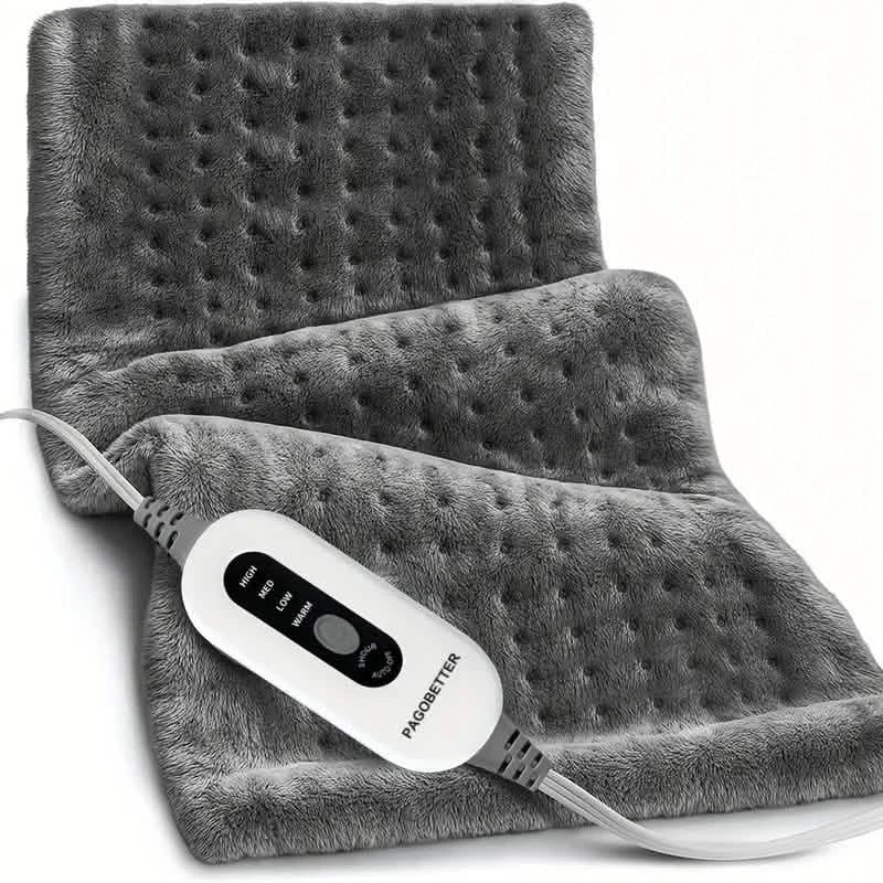 Heizkissen 30x60 cm, weiches Flanell mit 4 Heizstufen bis zu 66°C und 2-Stunden-Autoabschaltung