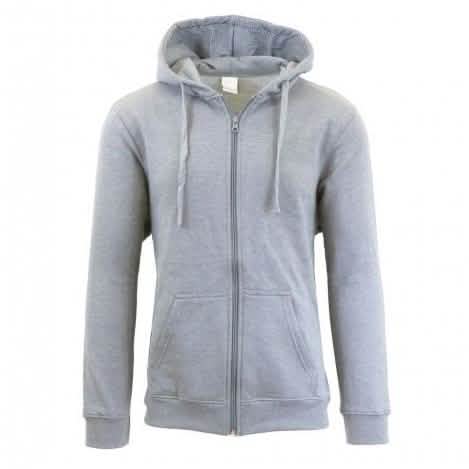 Kapuzenpullover mit schwerem Fleecefutter – Grau