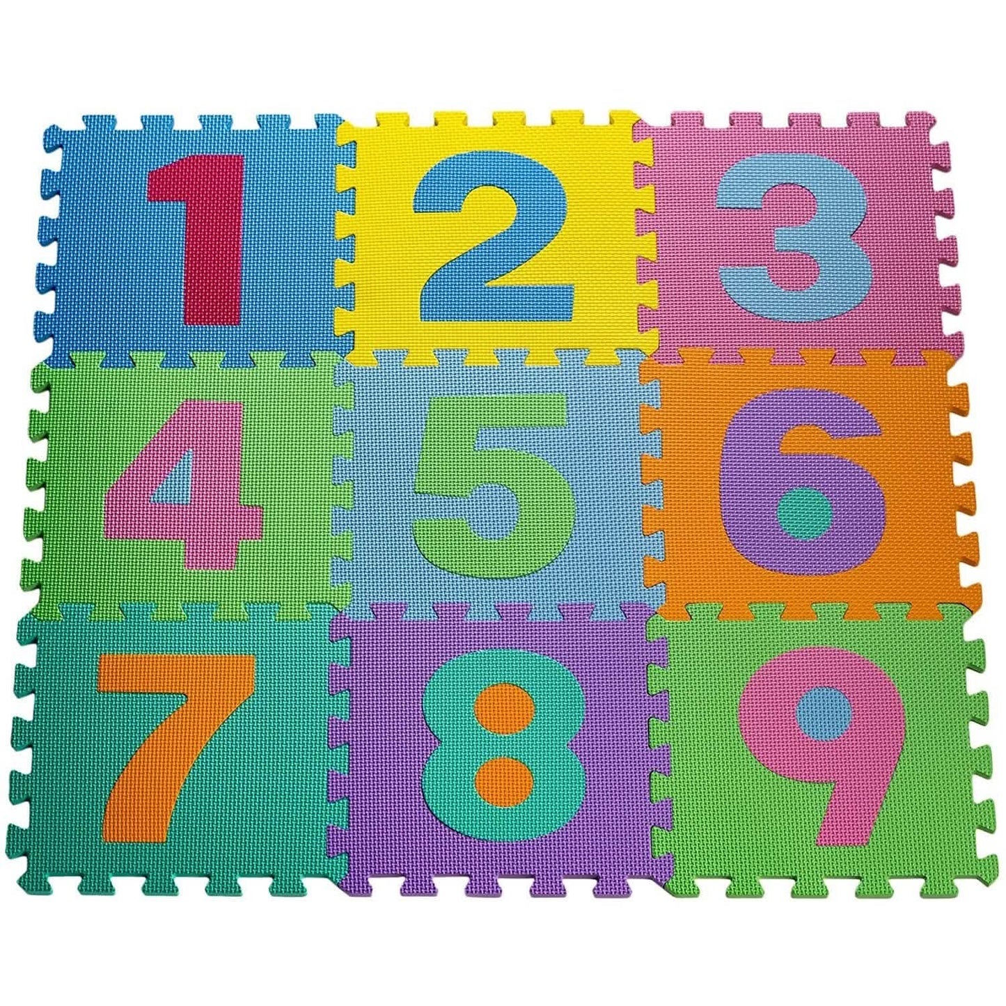 HemingWeigh Kinder-Puzzle-Spielmatte mit bunten Zahlen