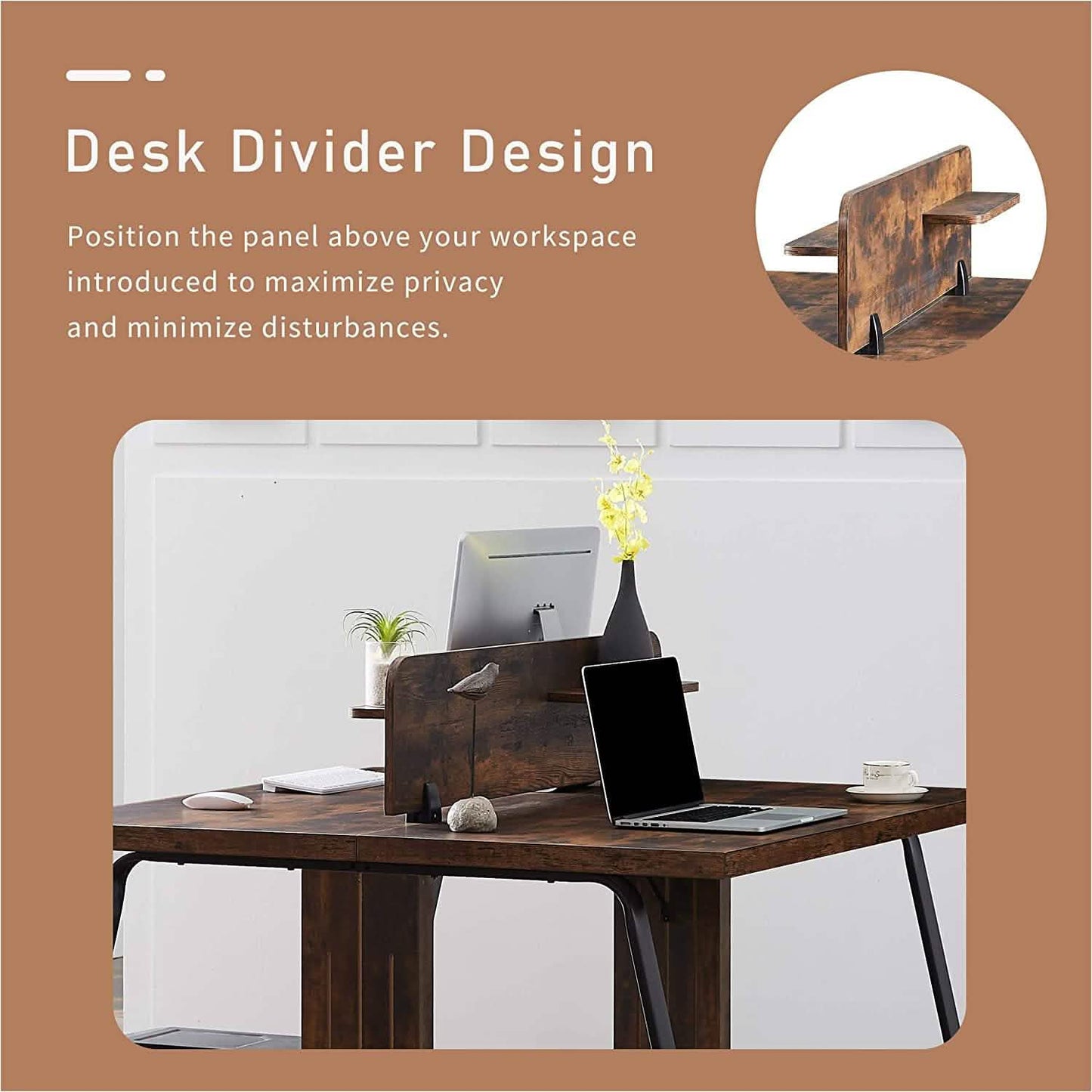 Home-Office-Schreibtisch für 2 Personen