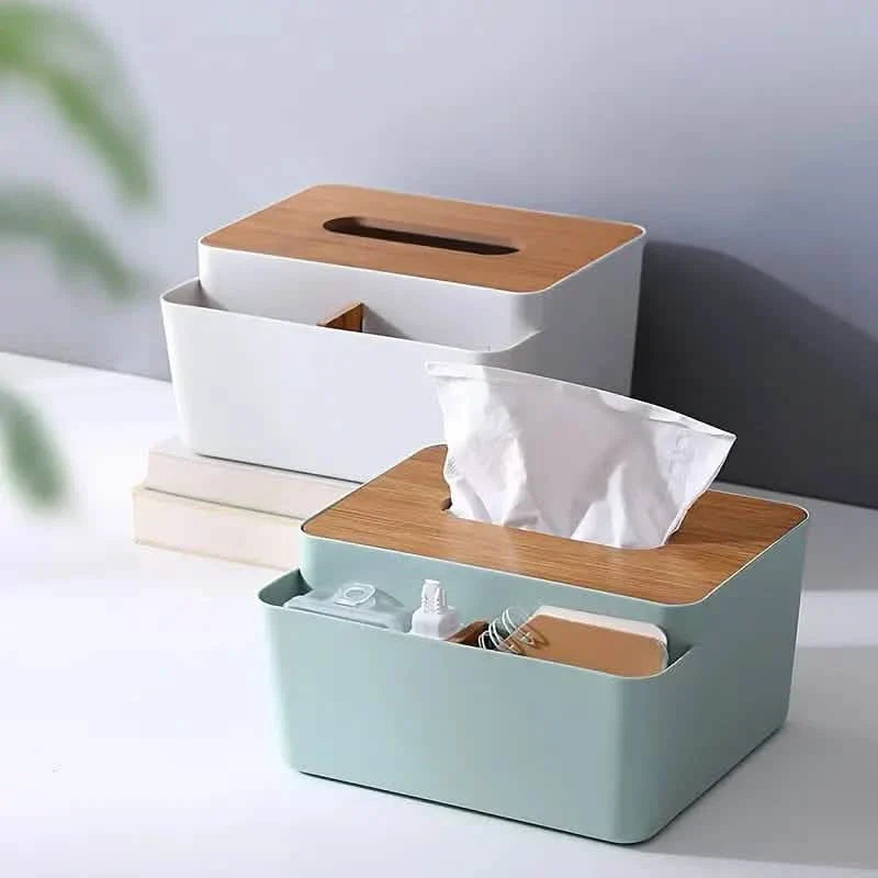 Haushalt einfache Holzmaserung Papierbox