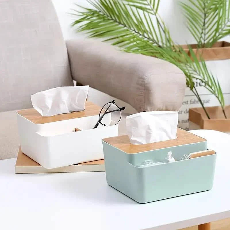 Haushalt einfache Holzmaserung Papierbox