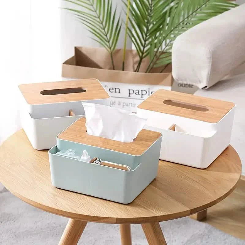 Haushalt einfache Holzmaserung Papierbox