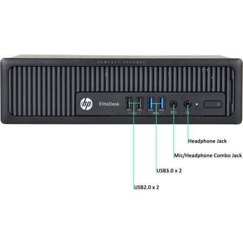 HP EliteDesk 800G1 Ultra Small Form Factor Computer PC (Generalüberholt)