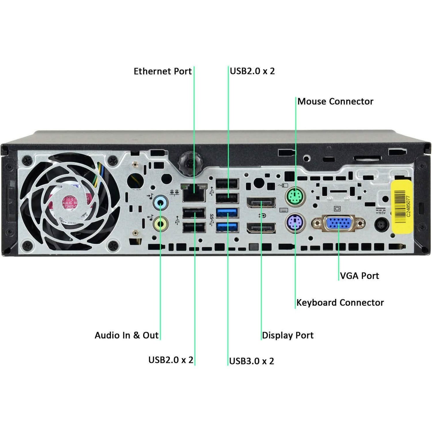 HP EliteDesk 800G1 Ultra Small Form Factor Computer PC (Generalüberholt)