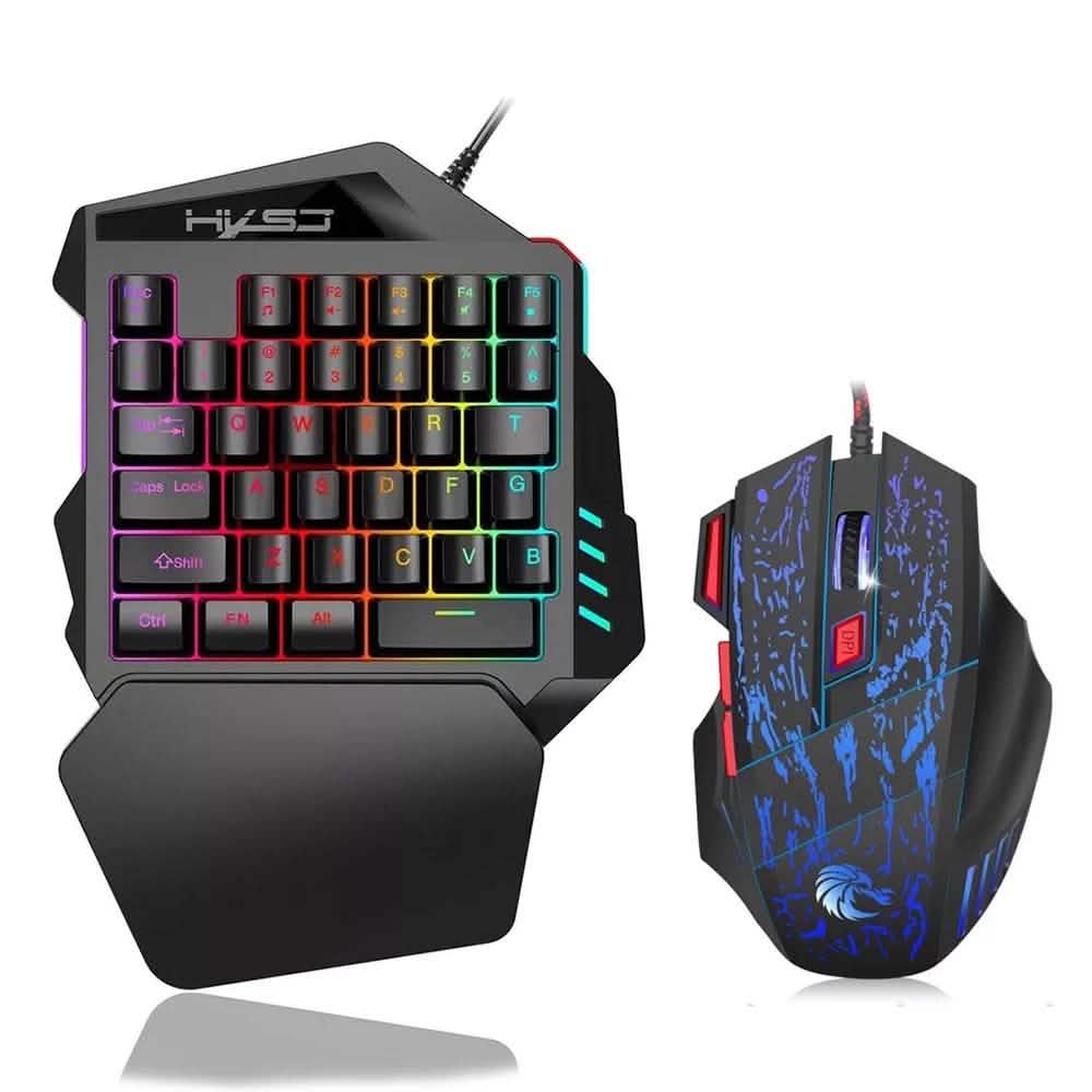 HXSJ J50 Einhand-Gaming-Tastatur-Maus-Kombination