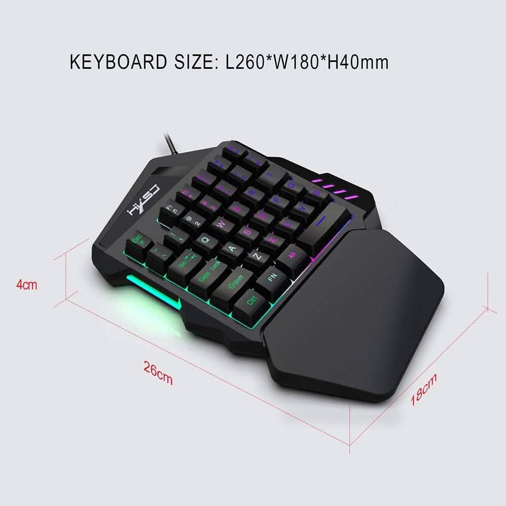 HXSJ J50 Einhand-Gaming-Tastatur-Maus-Kombination