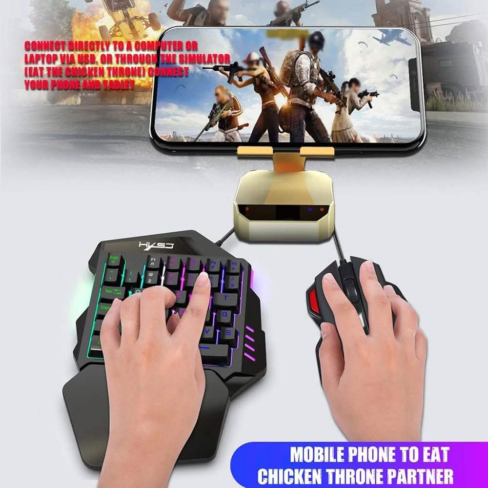HXSJ J50 Einhand-Gaming-Tastatur-Maus-Kombination