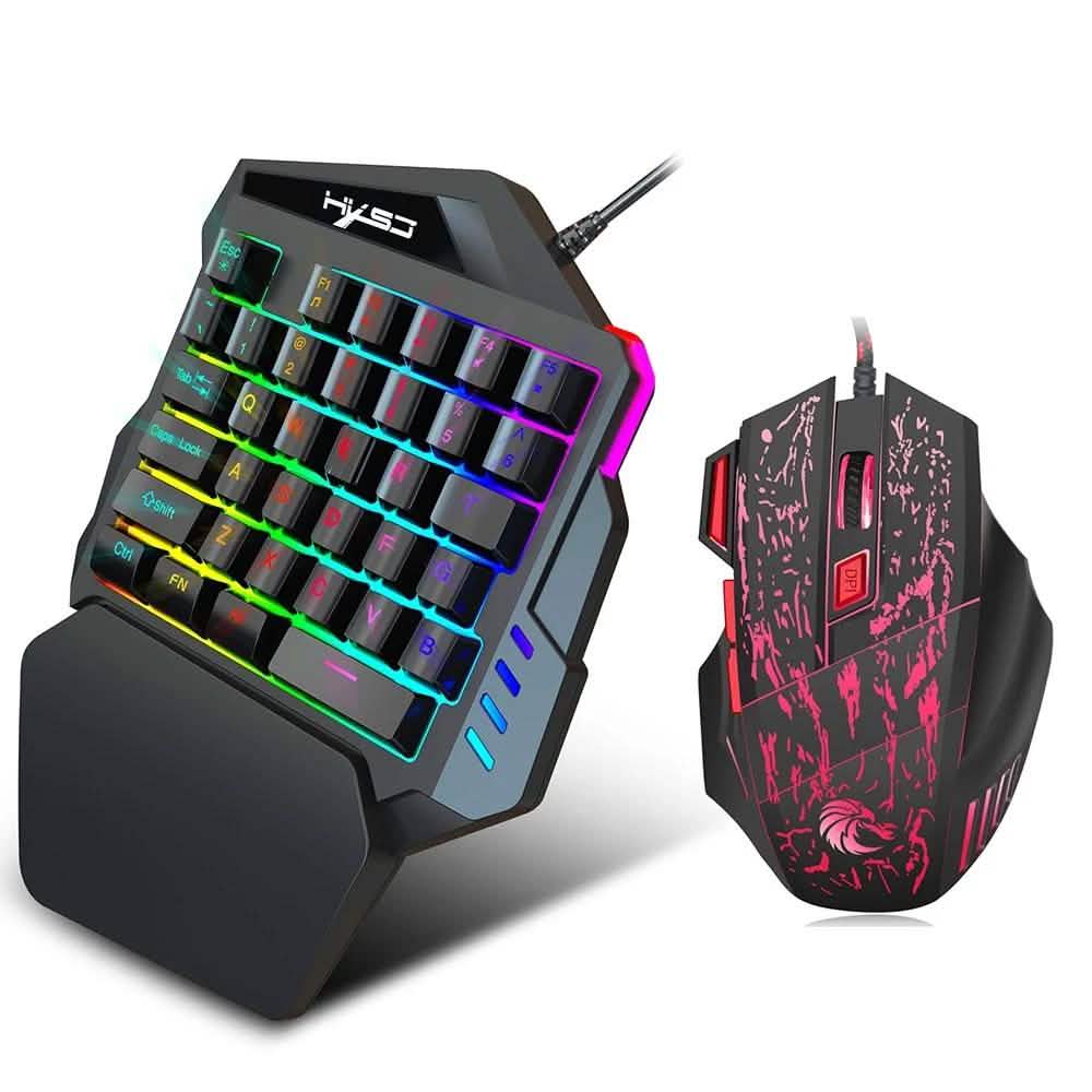 HXSJ J50 Einhand-Gaming-Tastatur-Maus-Kombination