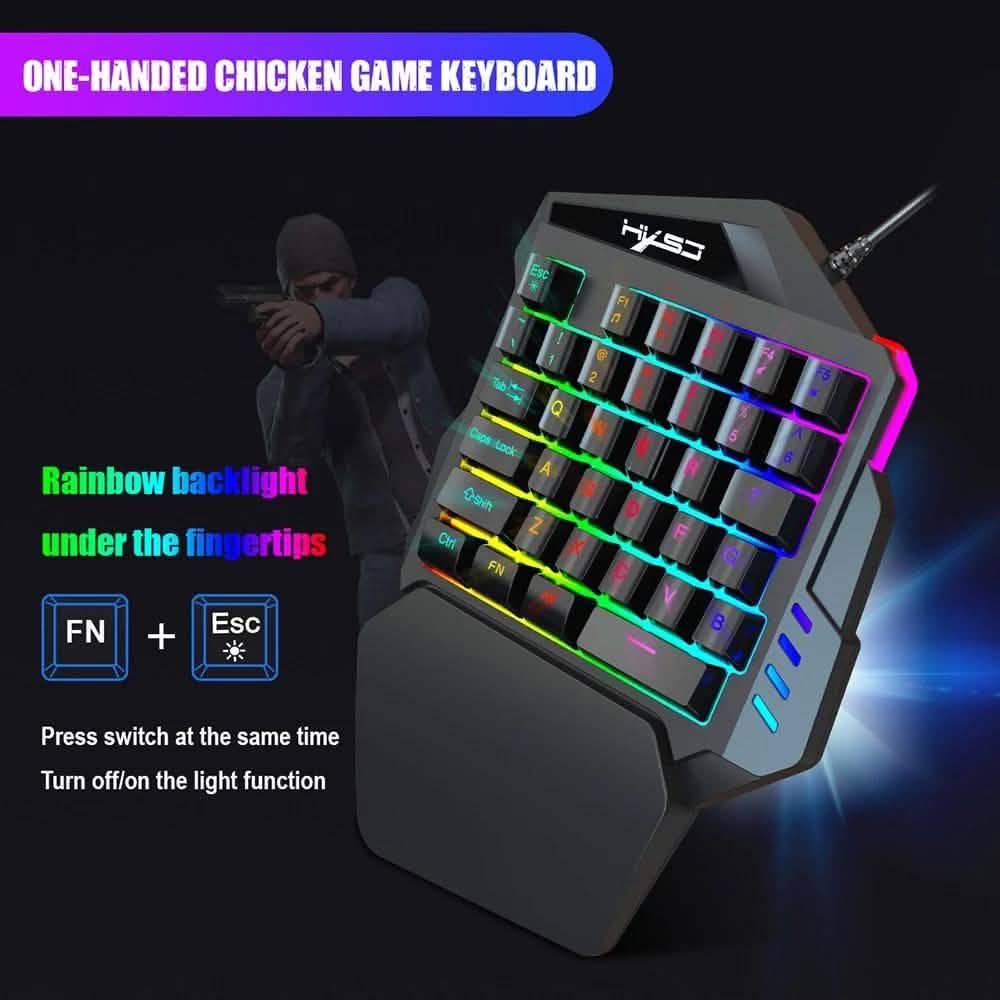 HXSJ J50 Einhand-Gaming-Tastatur-Maus-Kombination