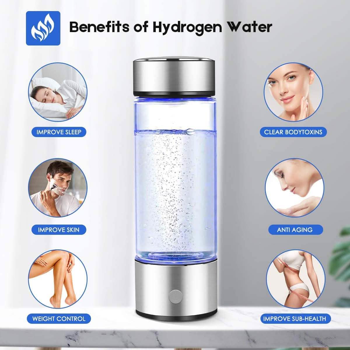 Wasserstoff-Wasserflaschengenerator mit Inhalationsadapter