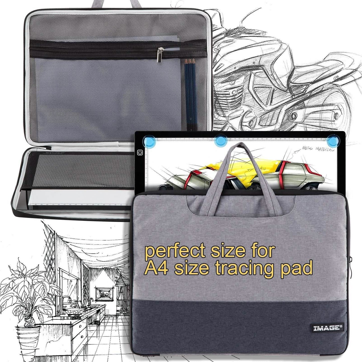 BILD 14 „ Laptop-Hülle Reisetasche Schutzhülle mit Fächern