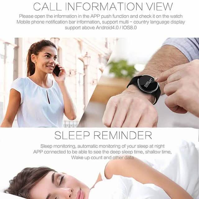 IMOSI Q8 Smartwatch Edelstahl BT Fitness Tracker