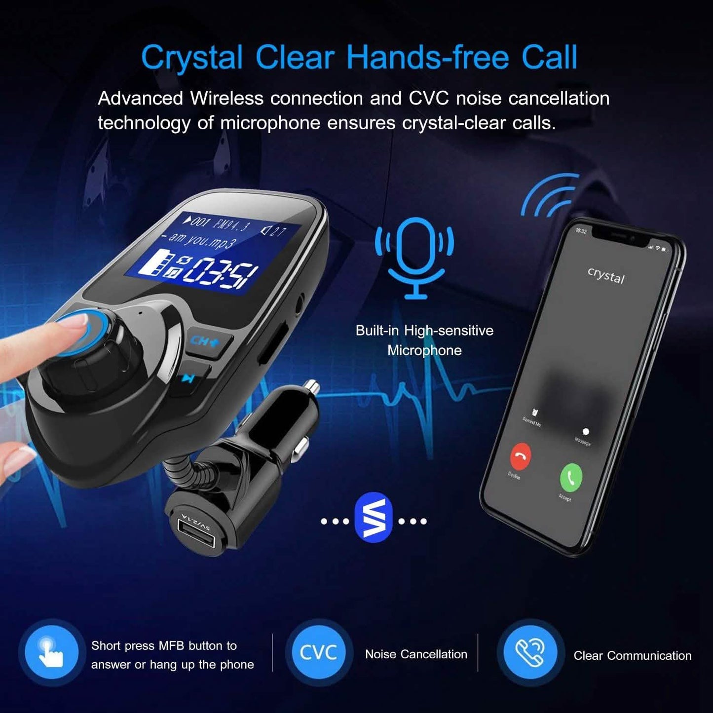 iMounTek KFZ-Wireless-FM-Transmitter